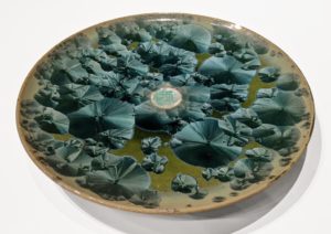 SOLD Wall-hang plate (BB-4611) by Bill Boyd ceramic – 12″ (W) $220