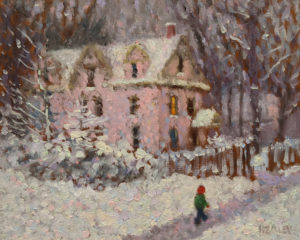 SOLD "House of the Lane," by Paul Healey 8 x 10 - oil $450 Unframed