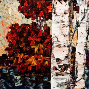 “Turning Seasons,” by Maya Eventov 16 x 16 – acrylic $900 Unframed