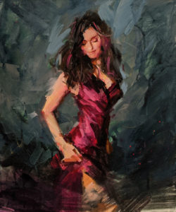 SOLD "Waltz of the Youth," by William Liao 20 x 24 - acrylic $2570 Unframed