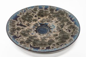 SOLD Wall-hang plate (BB-4670) by Bill Boyd ceramic - 14" (W) $450
