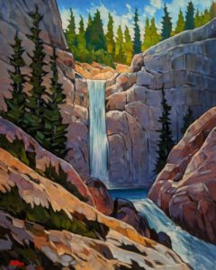 "Hidden Falls," by Graeme Shaw 24 x 30 - acrylic $2435 Unframed