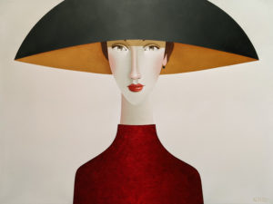 SOLD "Candace," by Danny McBride 30 x 40 - acrylic $4100 (thick canvas wrap)