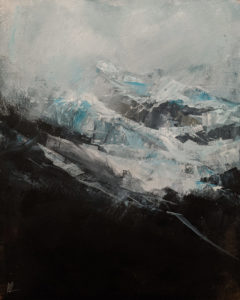 SOLD "Misty Mountain," by William Liao 16 x 20 - acrylic $1235 (thick canvas wrap)
