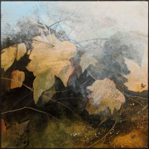 SOLD "Pond Song I," by Nikol Haskova 12 x 12 - acrylic $880 (unframed panel with thick edges)