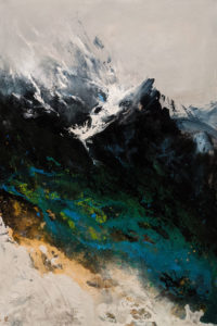 SOLD "Spring Mountain," by William Liao 24 x 36 - acrylic $2920 (thick canvas wrap)