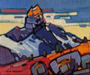 SOLD "Alpine Patterns, Black Tusk," by Cameron Bird 10 x 12 - oil $900 Unframed