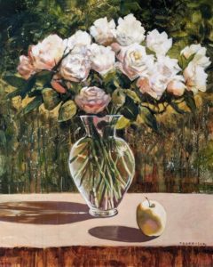 “Classic Bouquet,” by Janice Robertson 24 x 30 – acrylic $2500 Unframed