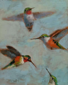 SOLD "Hovering," by Paul Healey 8 x 10 - acrylic $450 Unframed