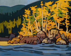 SOLD "Morning Gleam at Port Hardy, B.C." by Cameron Bird 24 x 30 - oil $2990 Unframed