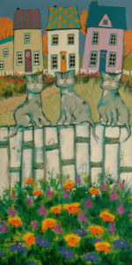 SOLD "Friends Forever," by Claudette Castonguay 12 x 24 - acrylic $700 Unframed