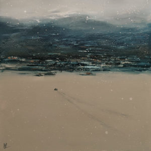 SOLD "North Shore," William Liao 24 x 24 - acrylic $2200 (thick canvas wrap)