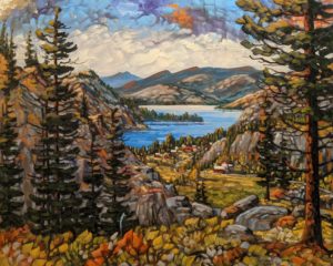 "Okanagan Falls, Down From Green Lake Rd." by Rod Charlesworth 24 x 30 - oil $2890 Unframed