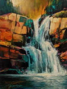 SOLD "Enchanted," by David Langevin 9 x 12 - acrylic $775 Unframed