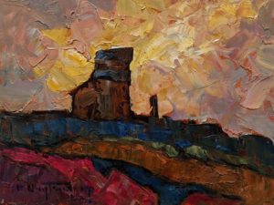 SOLD "Mill," by Phil Buytendorp 6 x 8 - oil $600 Unframed