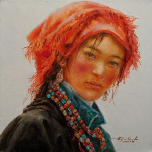 "On a Casual Summer Day 1," by Donna Zhang 16 x 16 - oil $2225 Unframed