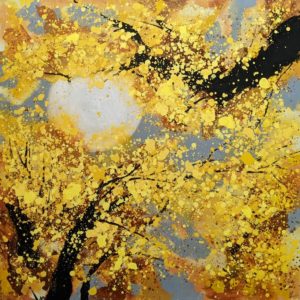 SOLD "During the Fall," by William Liao 36 x 36 - acrylic $4300 (thick canvas wrap)