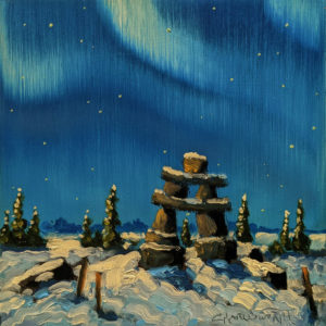 SOLD "Northern Calm," by Rod Charlesworth 6 x 6 - oil $475 Unframed