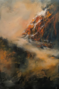 SOLD "The Glory of Heights," by William Liao 24 x 36 - acrylic $2920 Unframed