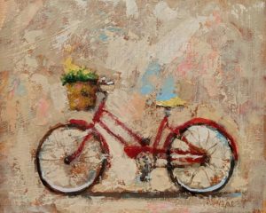 SOLD "Flowers in a Basket," by Paul Healey 8 x 10 - acrylic $450 Unframed