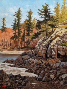 SOLD "Keel Cove Morning," by Graeme Shaw 18 x 24 - oil $1510 Unframed