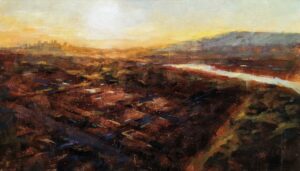 "In This Moment," by William Liao 24 x 42 - acrylic $3550 (thick canvas wrap)