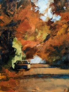 "Late Autumn," by William Liao 18 x 24 - acrylic $1750 (thick canvas wrap)