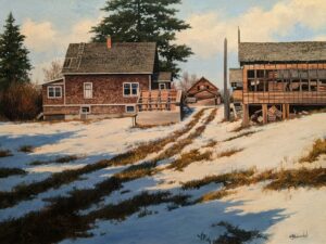 "Mission Farm," by Merv Brandel 18 x 24 - oil $2910 Unframed