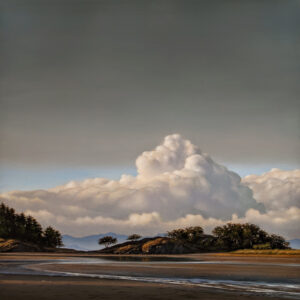 SOLD "Relenting Sky," by Ray Ward 18 x 18 - oil $2285 Unframed