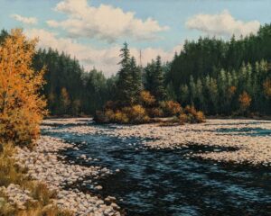 "Sproat River," by Merv Brandel 24 x 30 - oil $4175 Unframed