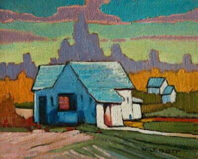 SOLD "Maple Ridge Abode," by Nicholas Bott 8 x 10 - oil $1320 Unframed